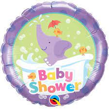 “Baby shower” Purple elephant