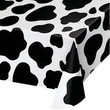 Cow print  Rectangular Plastic Table Cover 54″ x 108″
