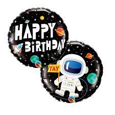 Birthday Astronaut  Mylar balloon