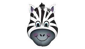 Zebra head shape balloon