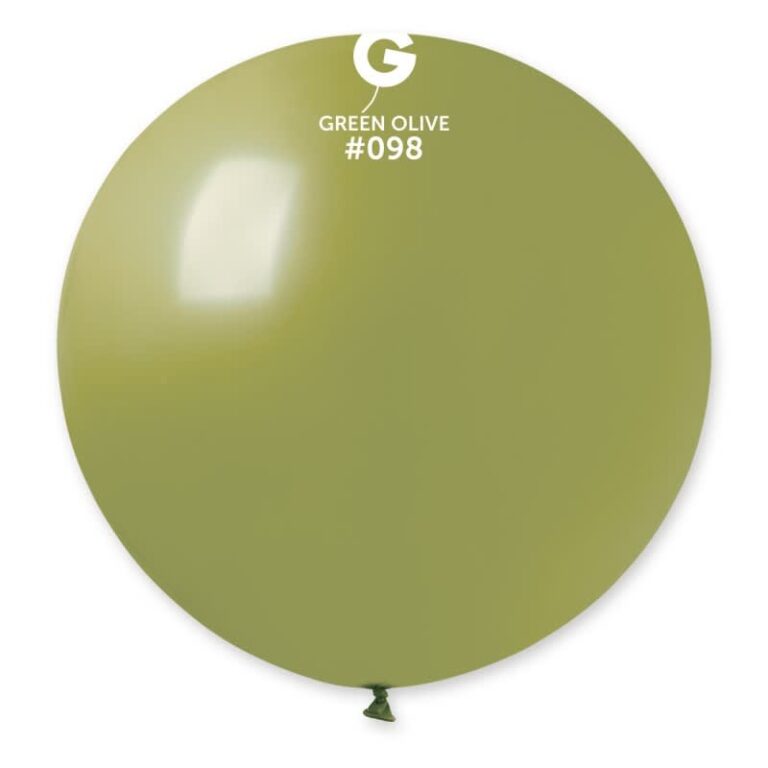 G-30” Olive green #098 latex balloon