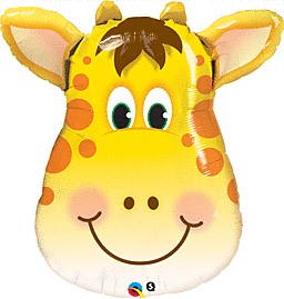 Giraffe head shape balloon