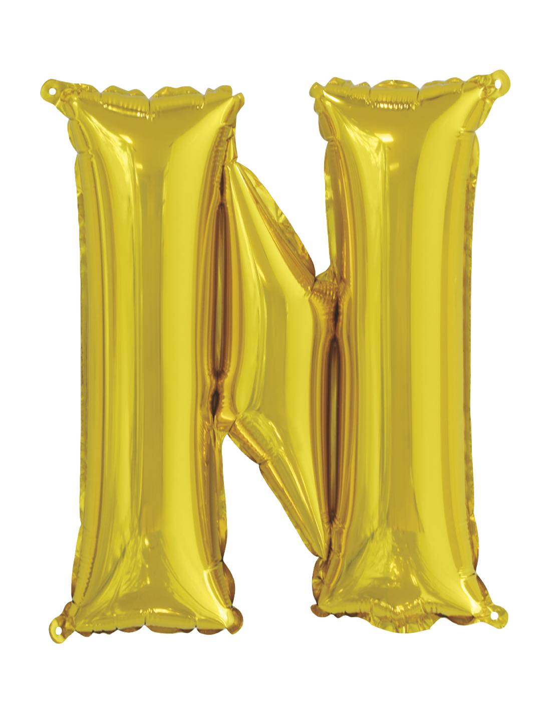 “N” Gold letter air filled balloon
