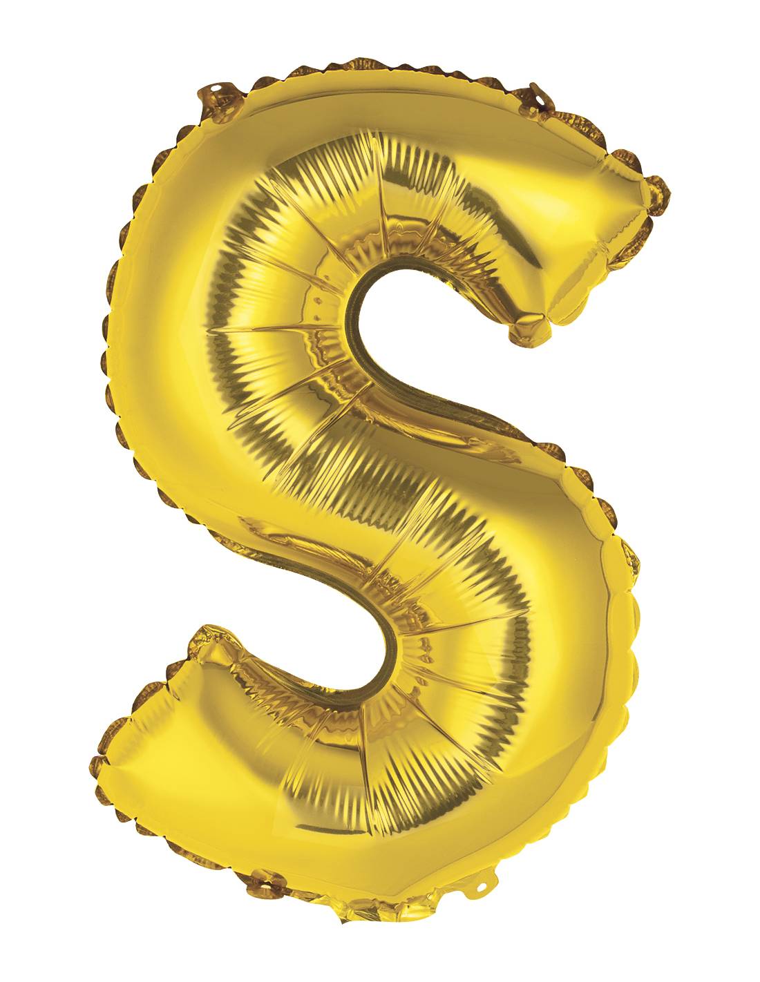 “S” Gold letter air filled balloon