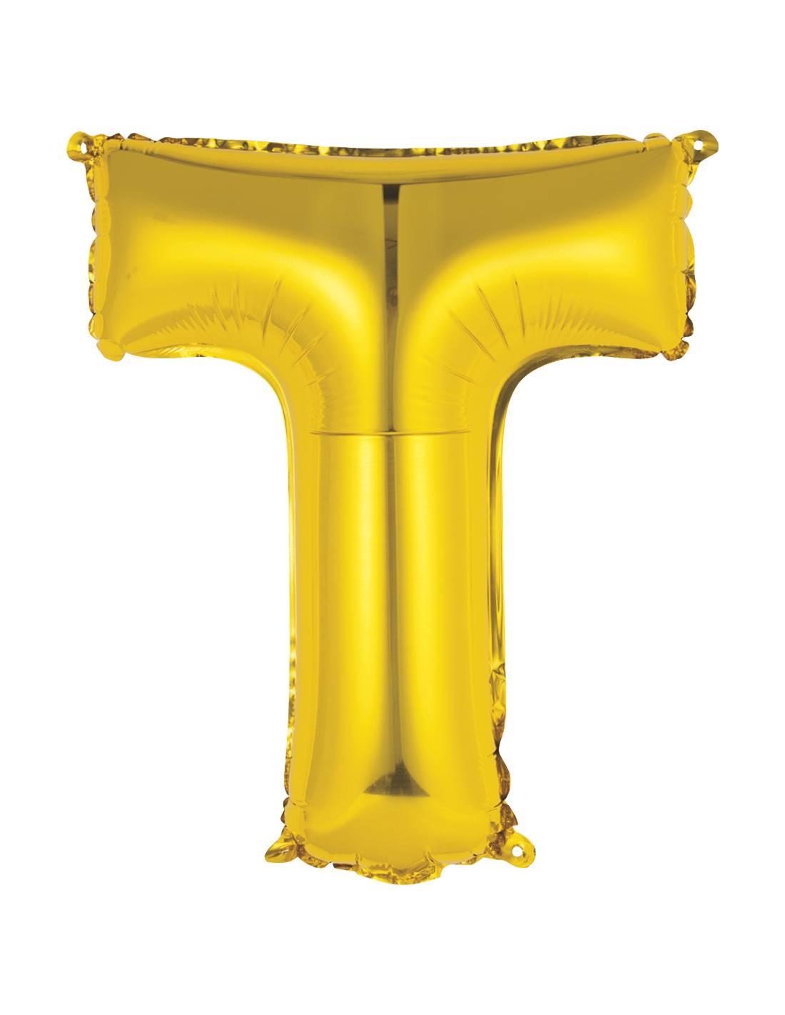 “T” Gold letter air filled balloon