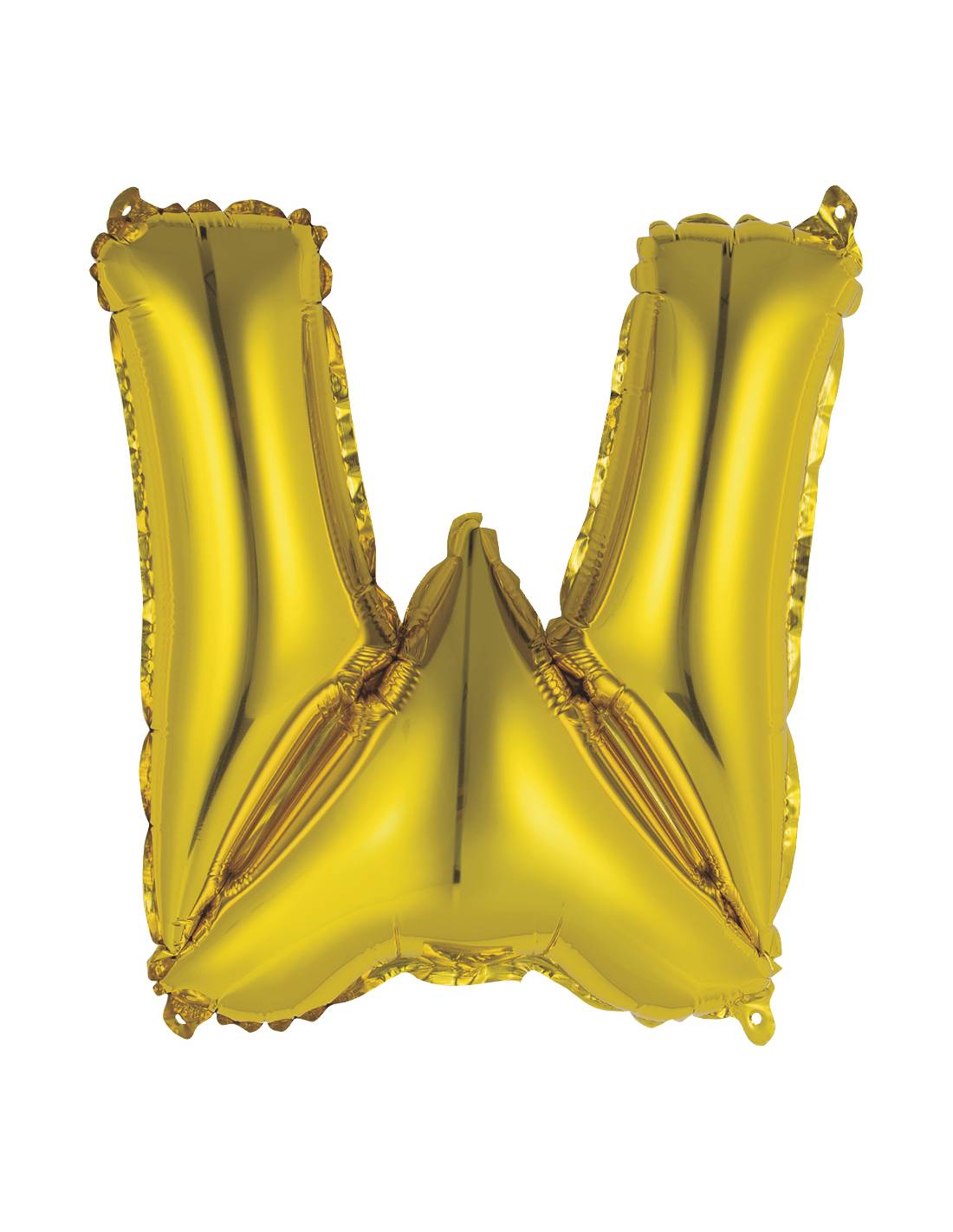 “W” Gold letter air filled balloon