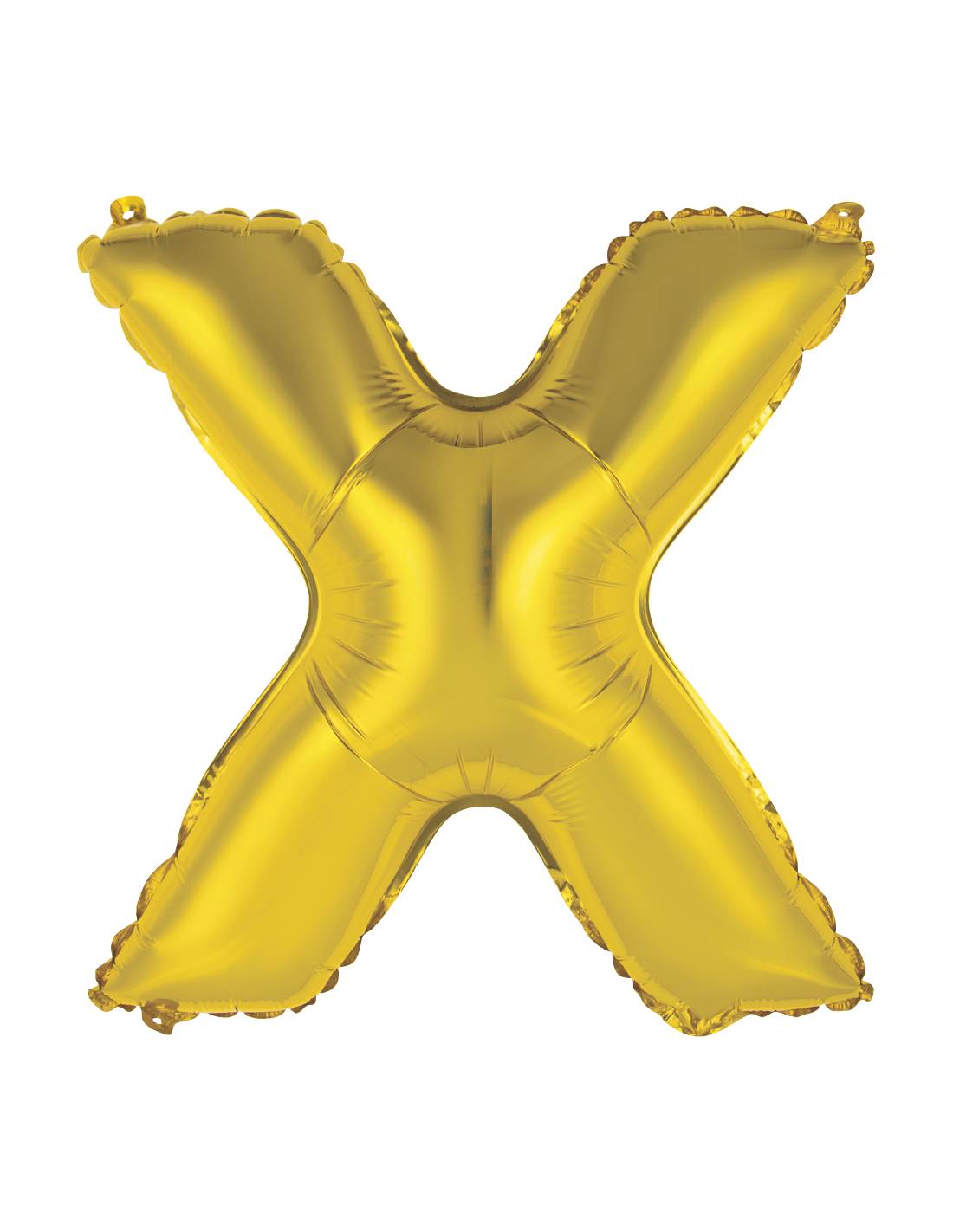 “X” Gold letter air filled balloon