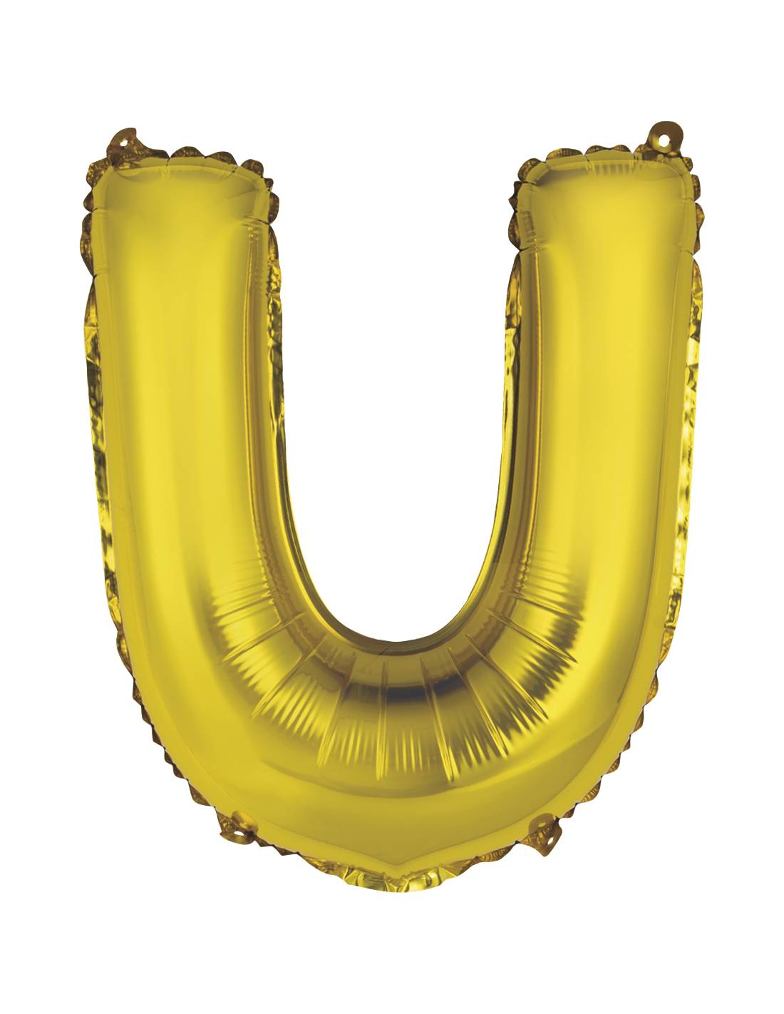 “U” Gold letter air filled balloon