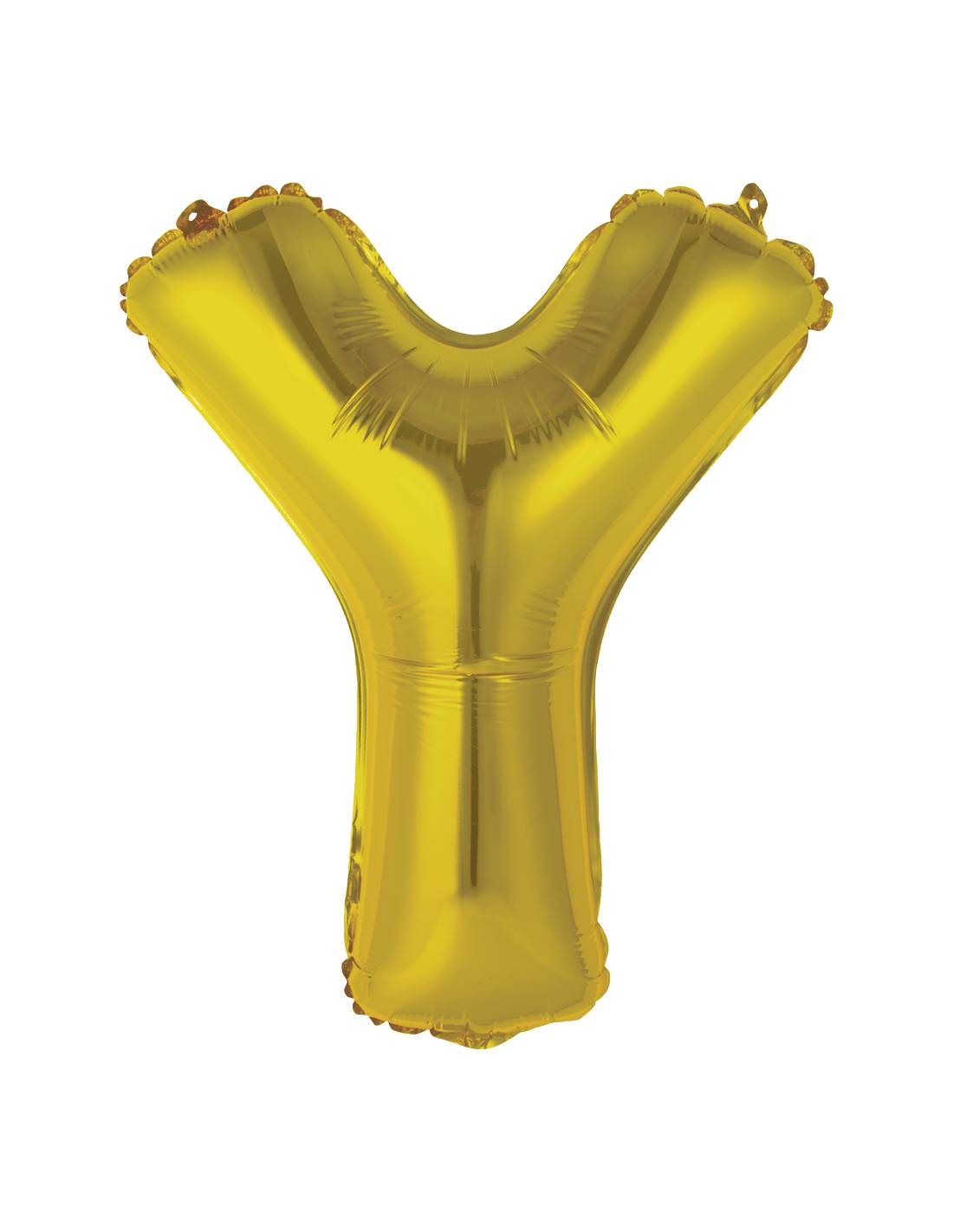 “Y” Gold letter air filled balloon