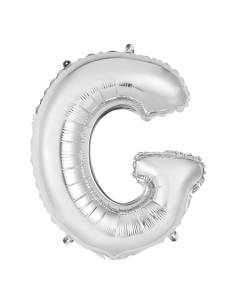 “G” Silver letter air filled balloon