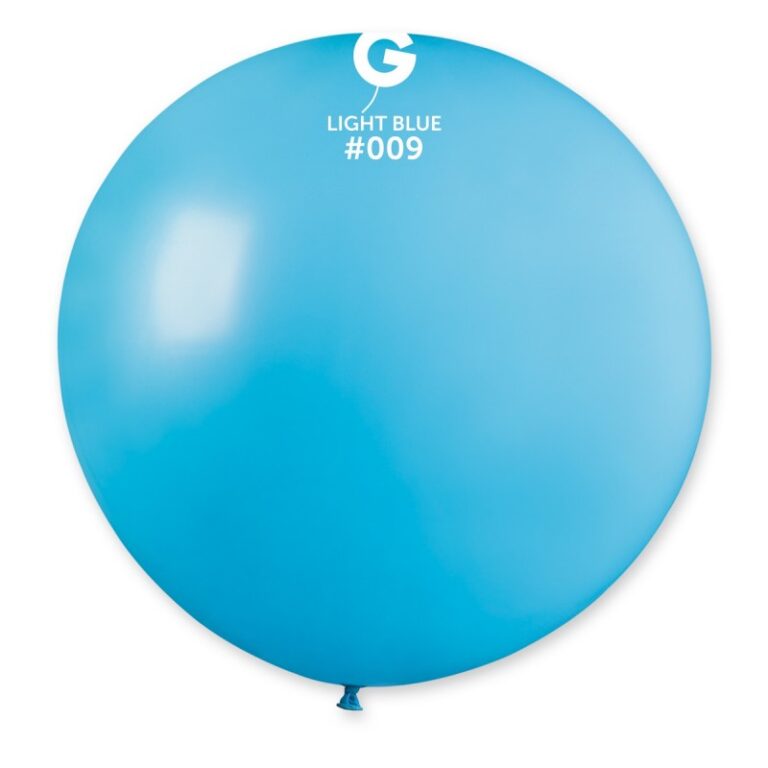 G- 30” Light Blue #009 latex balloon