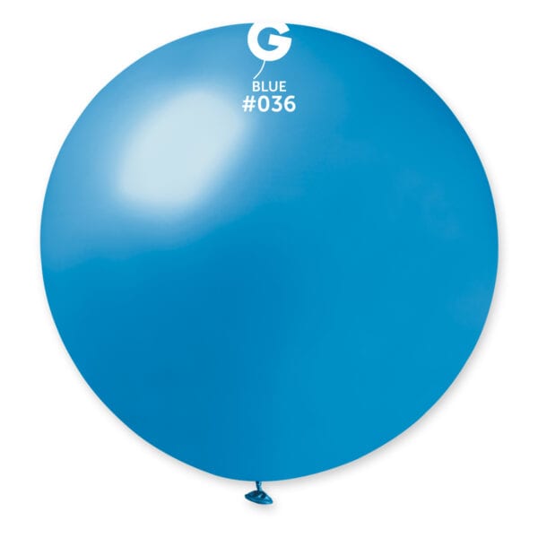 G-30” Metallic blue  #036 latex balloon