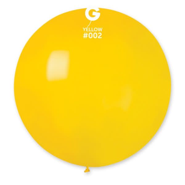 G- 30″ Yellow #002 latex balloon