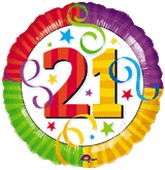 #21 Colorful Mylar balloon