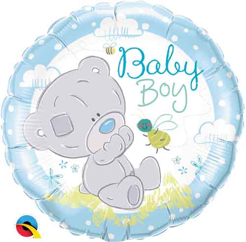“ baby boy” bear Mylar balloon