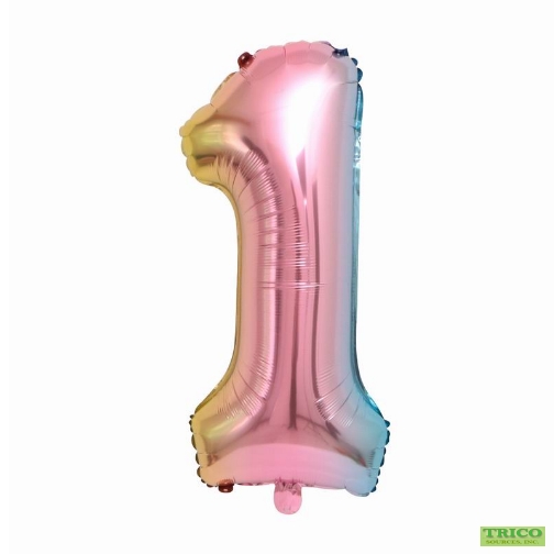 #1 Pastel rainbow balloon shape