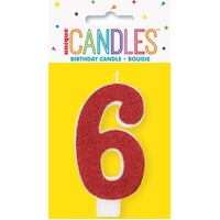 #6  glitter candle