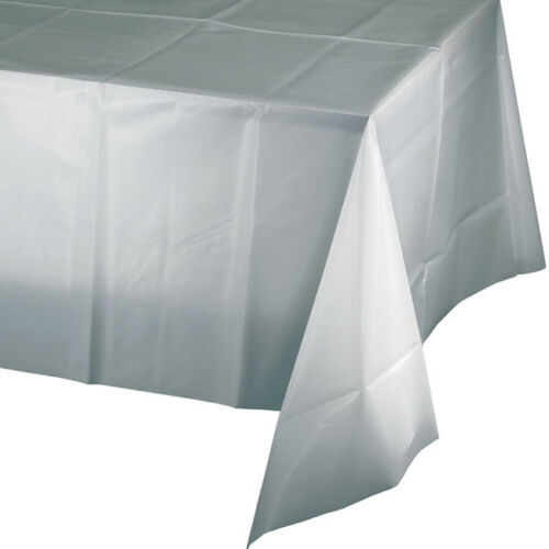 Shimmering Silver rectangular table cover