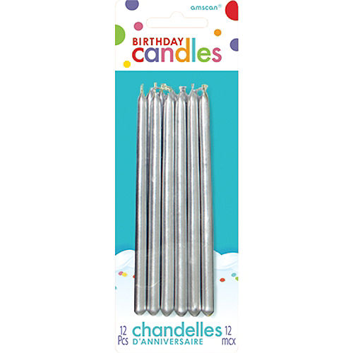 12 Silver candles