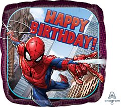 18″ Spider-Man Happy Birthday Balloon