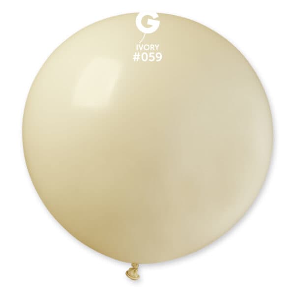 G-30″ Ivory #059 latex balloon