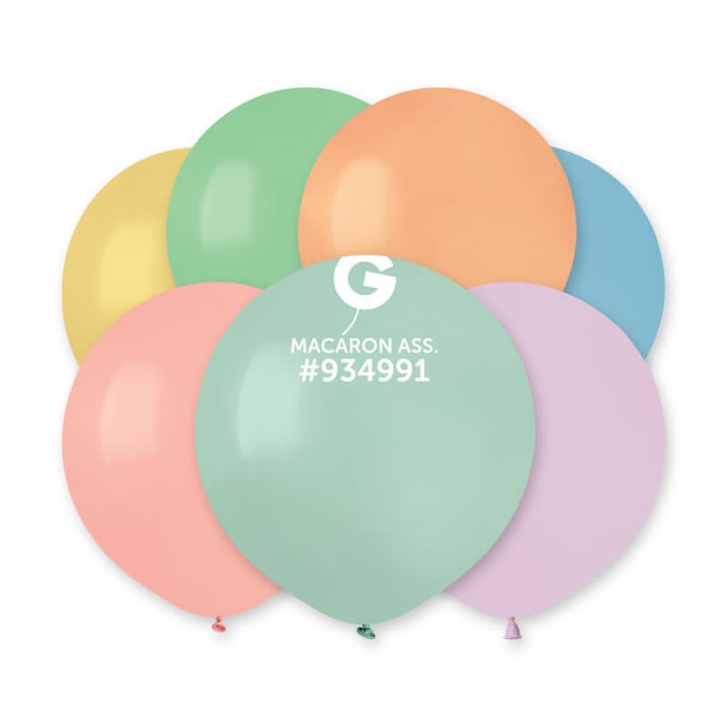 G- 19″ Macaron Assorted  25ct