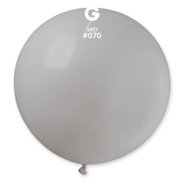 G-30” Grey #070 latex balloon