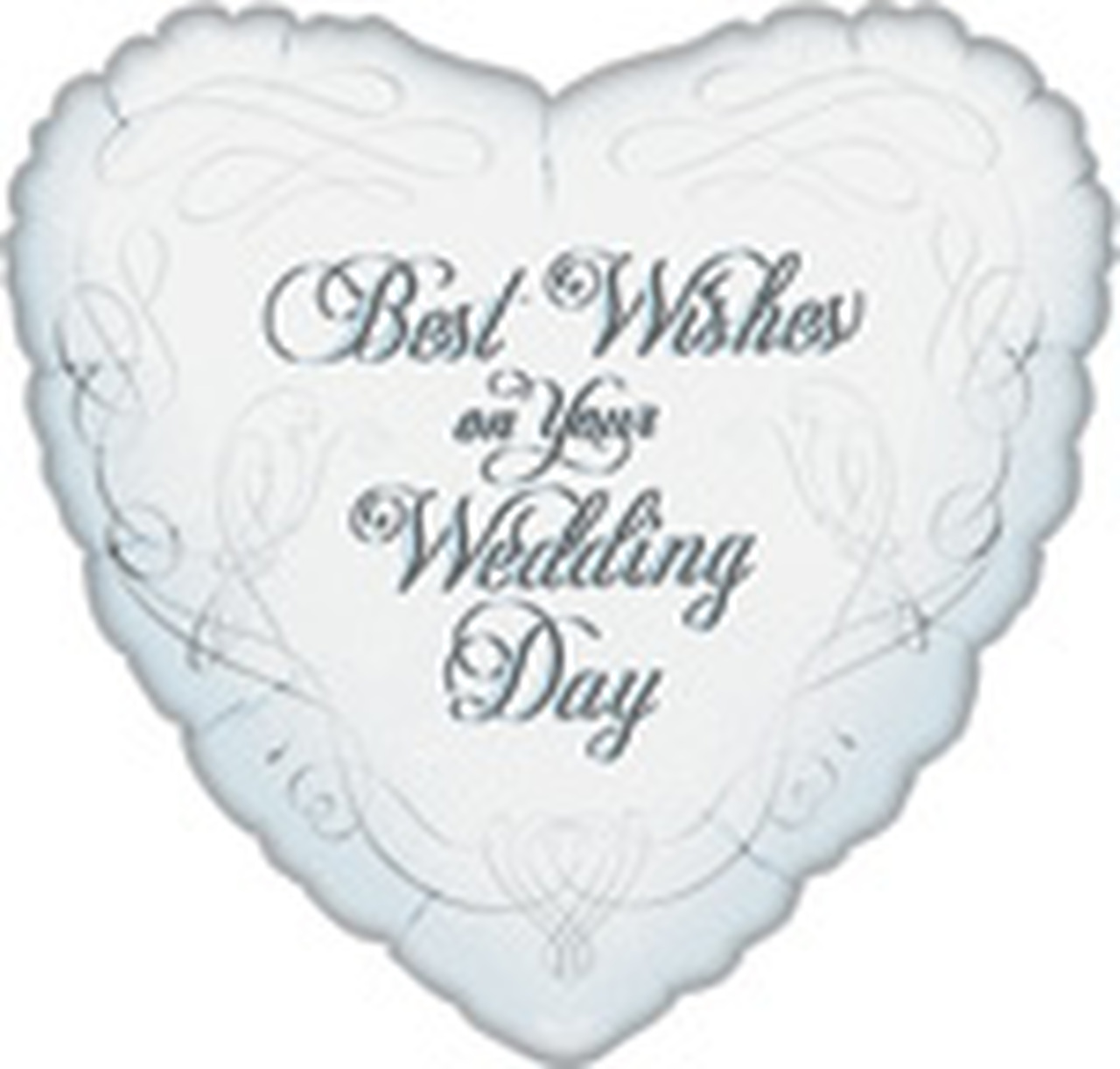 ” Best wishes on your wedding day” Mylar