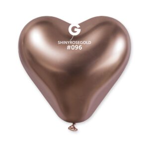 G-12″ Shiny Rose Gold  – Heart