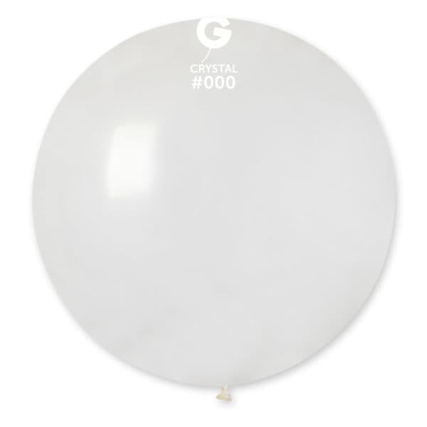 G-30” Crystal Clear #000 latex balloon