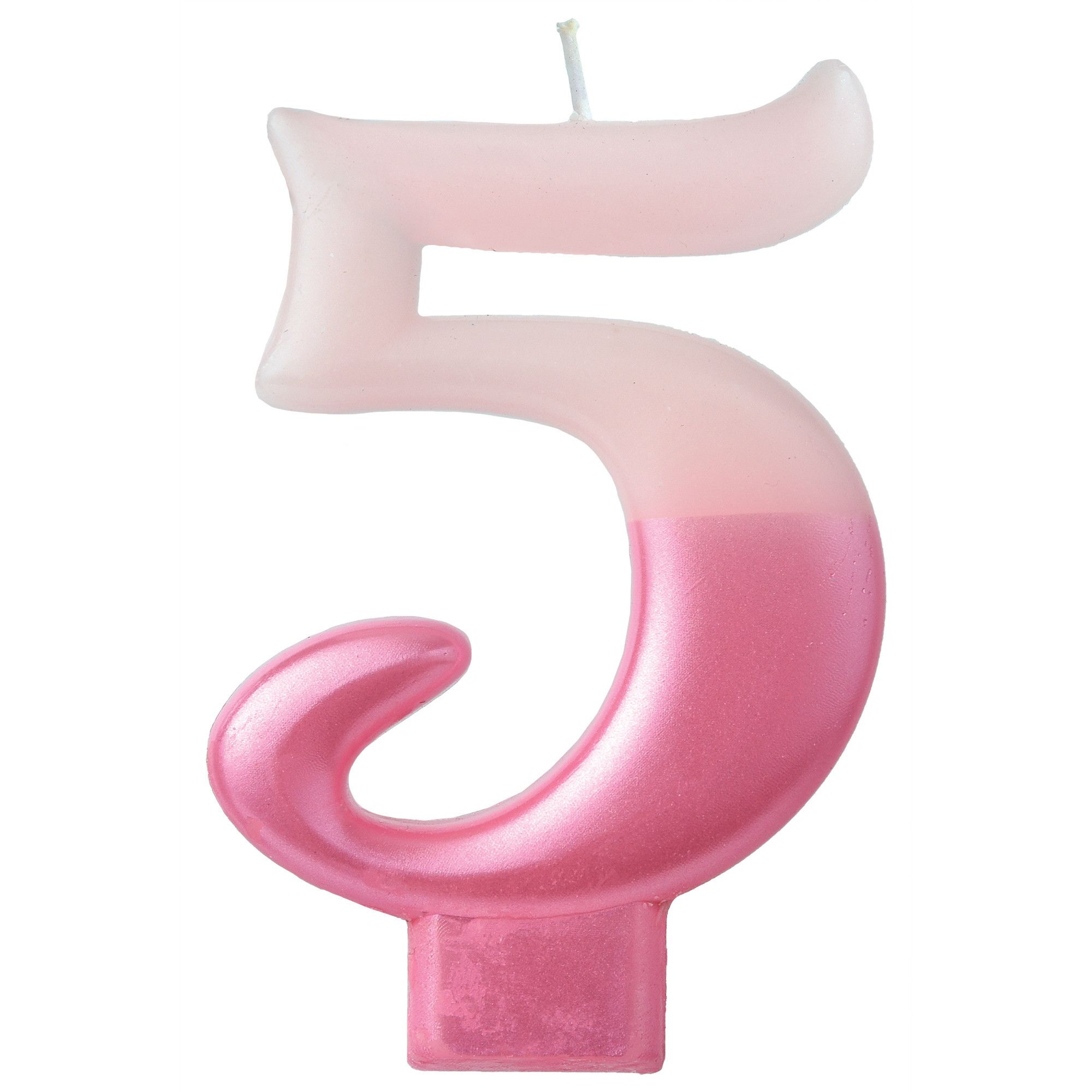 #5 Pink ombre candle