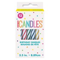 Colorful candles 12ct