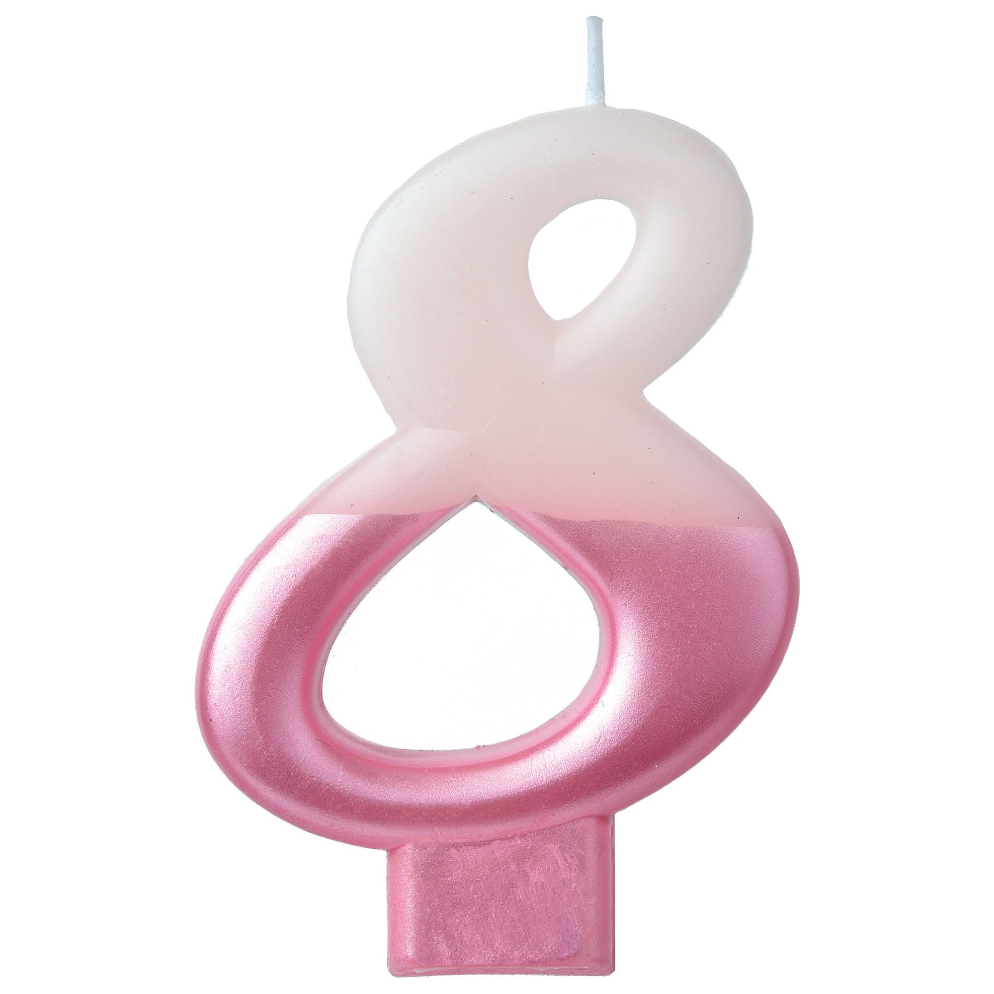 #8 Pink ombre candle