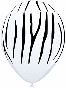 Q-5″ Zebra print 25ct