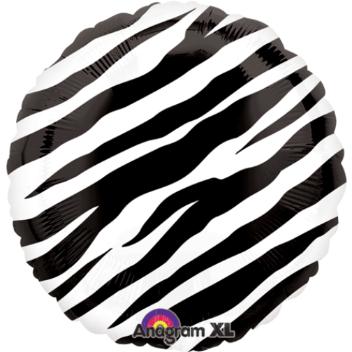 18” zebra print mylar