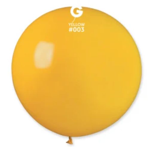 G- 30″ School Bus Yellow #003 latex balloon