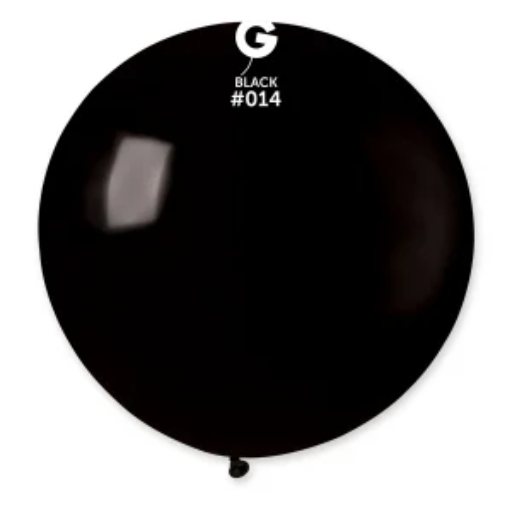 G-30” Black #014 latex balloon