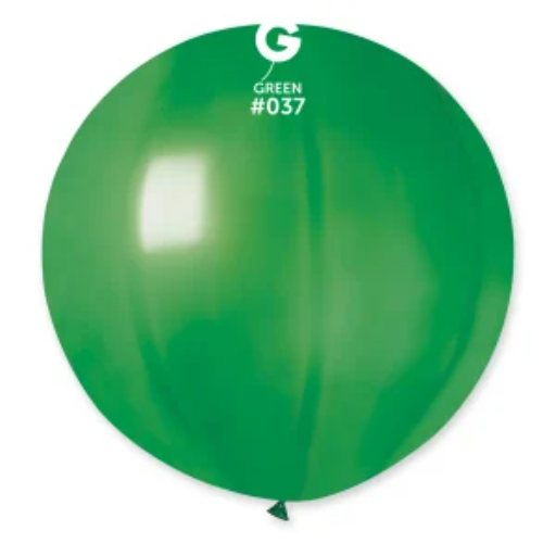 G-30″ Metallic green #037 latex balloon