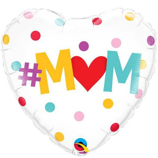 18″ Mom heart Mylar balloon