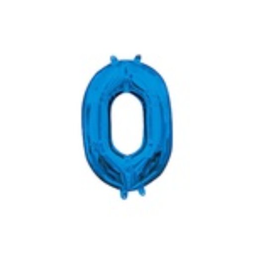 #0 Blue 16” air filled balloon