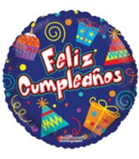 18″ Feliz Cumpleaños Party Elements Balloon (Spanish)