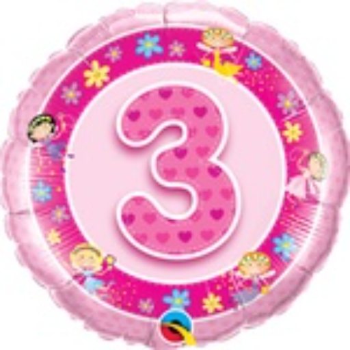 #3 Pink Fairies Happy birthday Mylar balloon