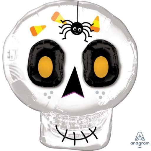 25″ 3D Cute Halloween Skull – Foil Balloon