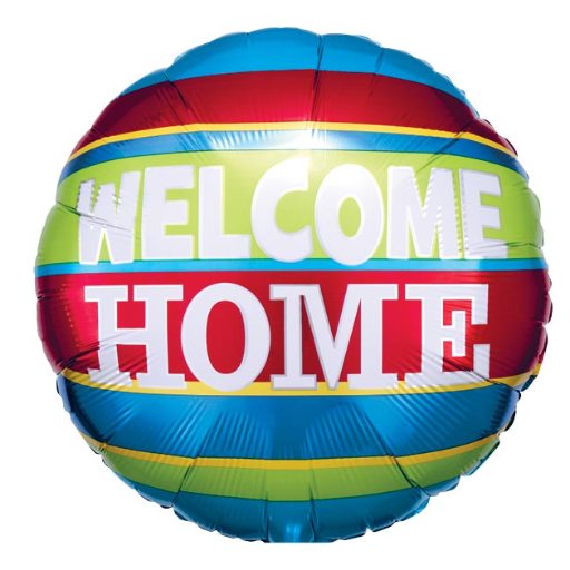 17″ WELCOME HOME COLORFUL STRIPES