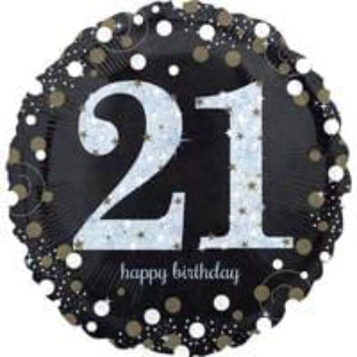 18″  #21 SPARKLING BIRTHDAY