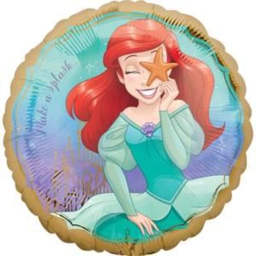 18″ ARIEL ONCE UPON A TIME   MYLAR BALLOON