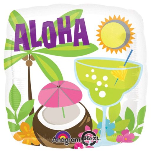 18″ Aloha Paradise – Foil Balloon
