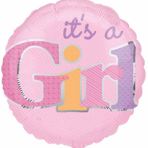 18″ It’s A Girl BalloonBaby Pink