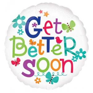 ” Get better soon” Mylar balloon