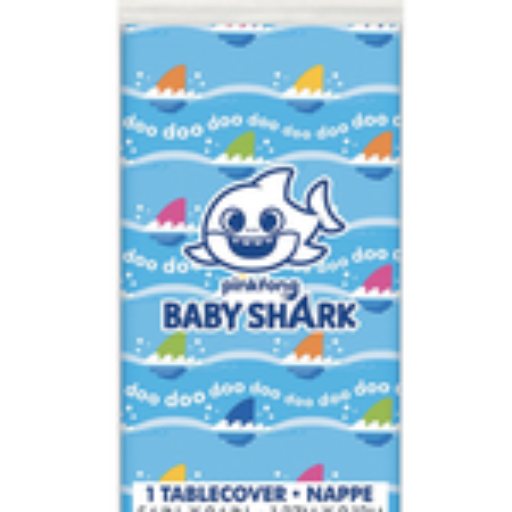 Baby Shark Rectangular Plastic Table Cover 54″x108